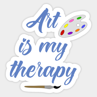 art is my therapy Sticker